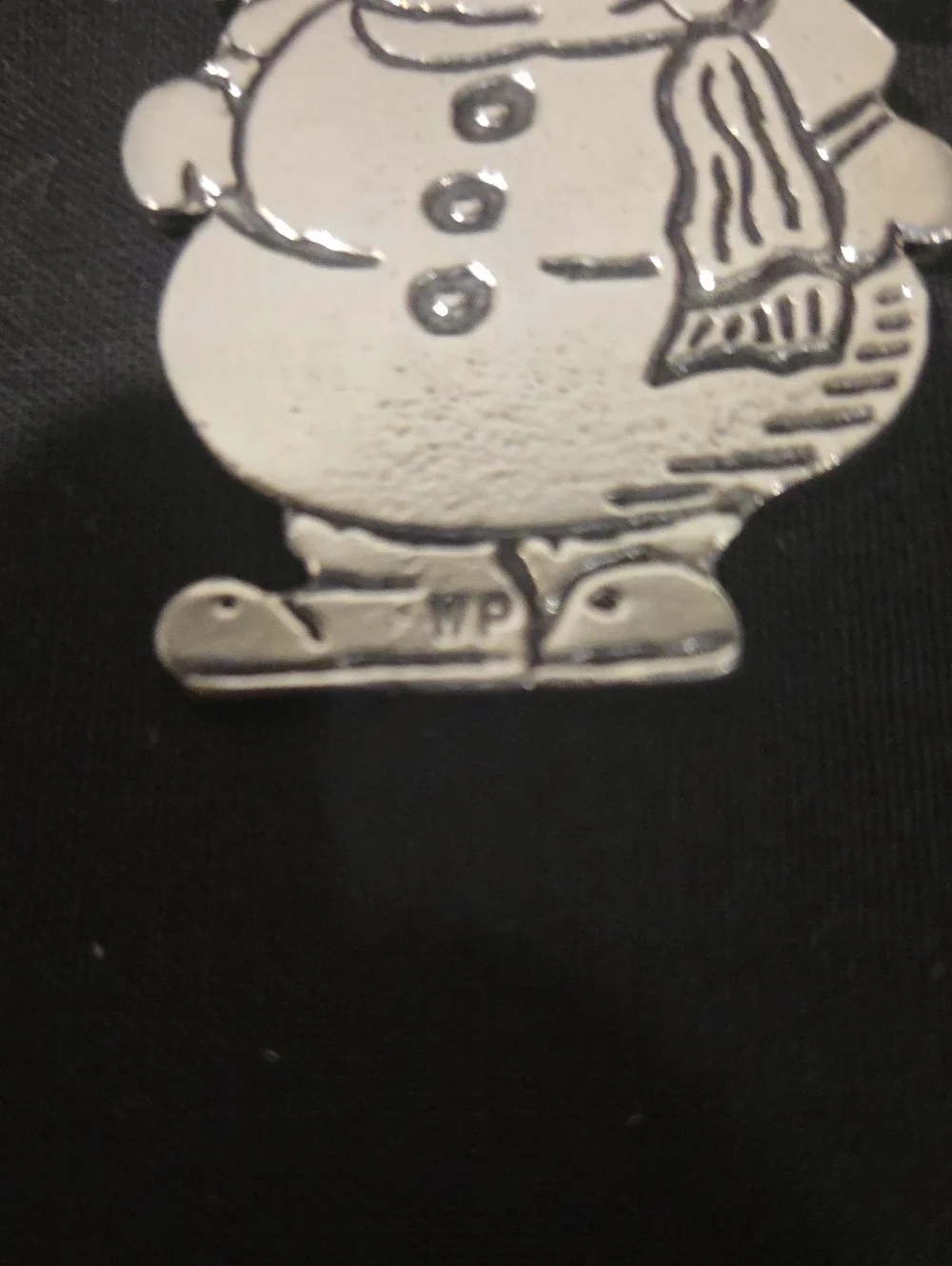 WOODBURY PEWTER SNOWMAN ORNAMENT